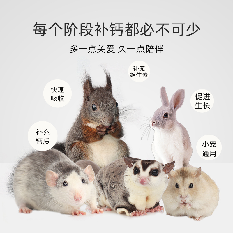 蜜袋鼯补钙用品花枝鼠土拨鼠缺钙快速补钙松鼠液体钙后腿无力钙粉 - 图2
