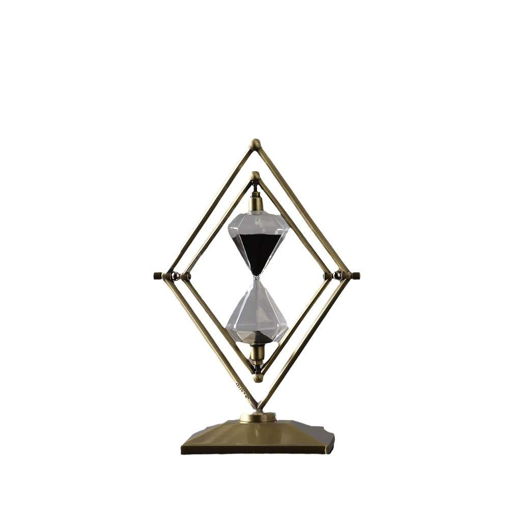 创意几何时间沙漏计时器摆件轻奢软装高级感小众办公室书房装饰品 - 图3