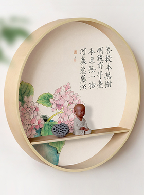 实木茶室装饰画水墨宣言新中式
