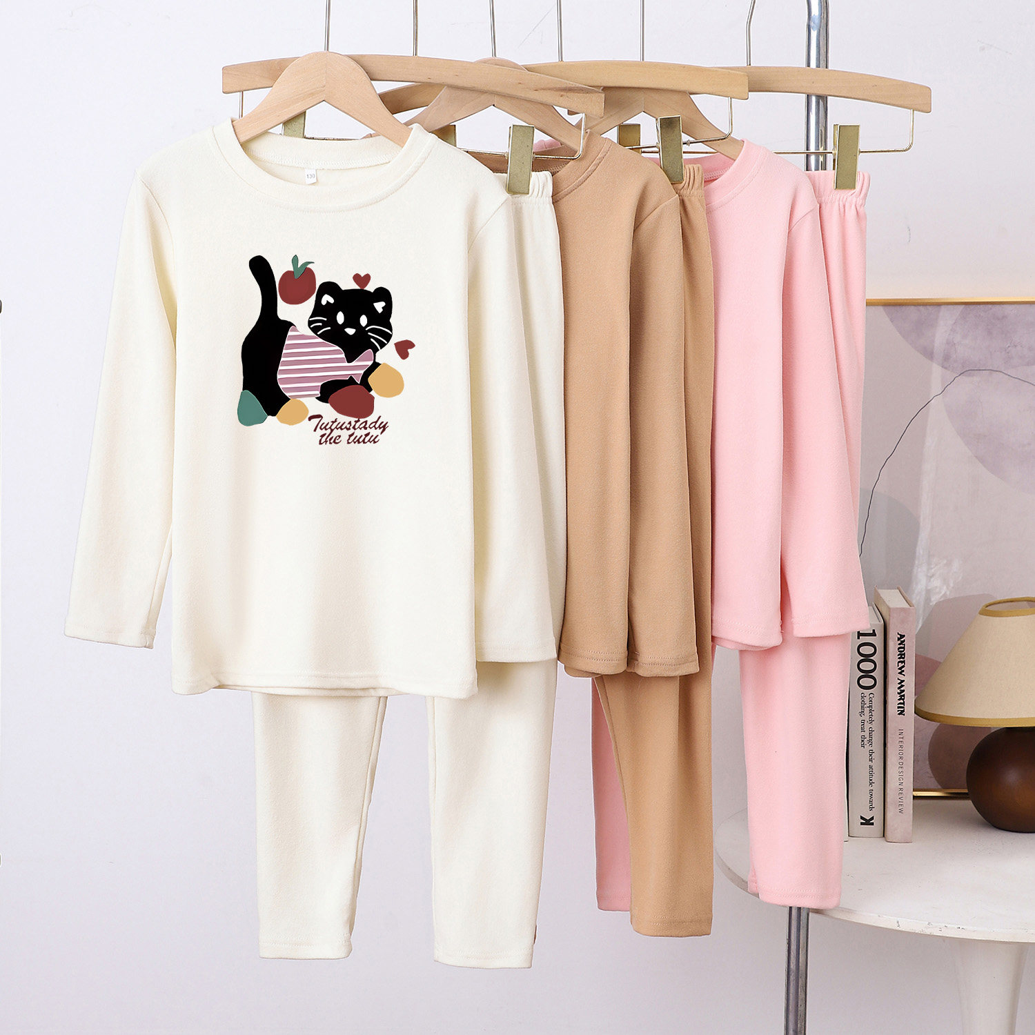 男女童德绒睡衣套装秋冬加厚儿童女孩洋气秋衣秋裤保暖内衣家居服,淘宝优惠券,粉丝福利购,淘宝优惠卷