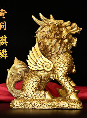 玄关桌子商铺收银台窗户麒麟摆件