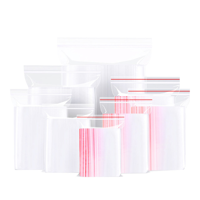 Thickened transparent self-sealing bag small plastic sealing bag