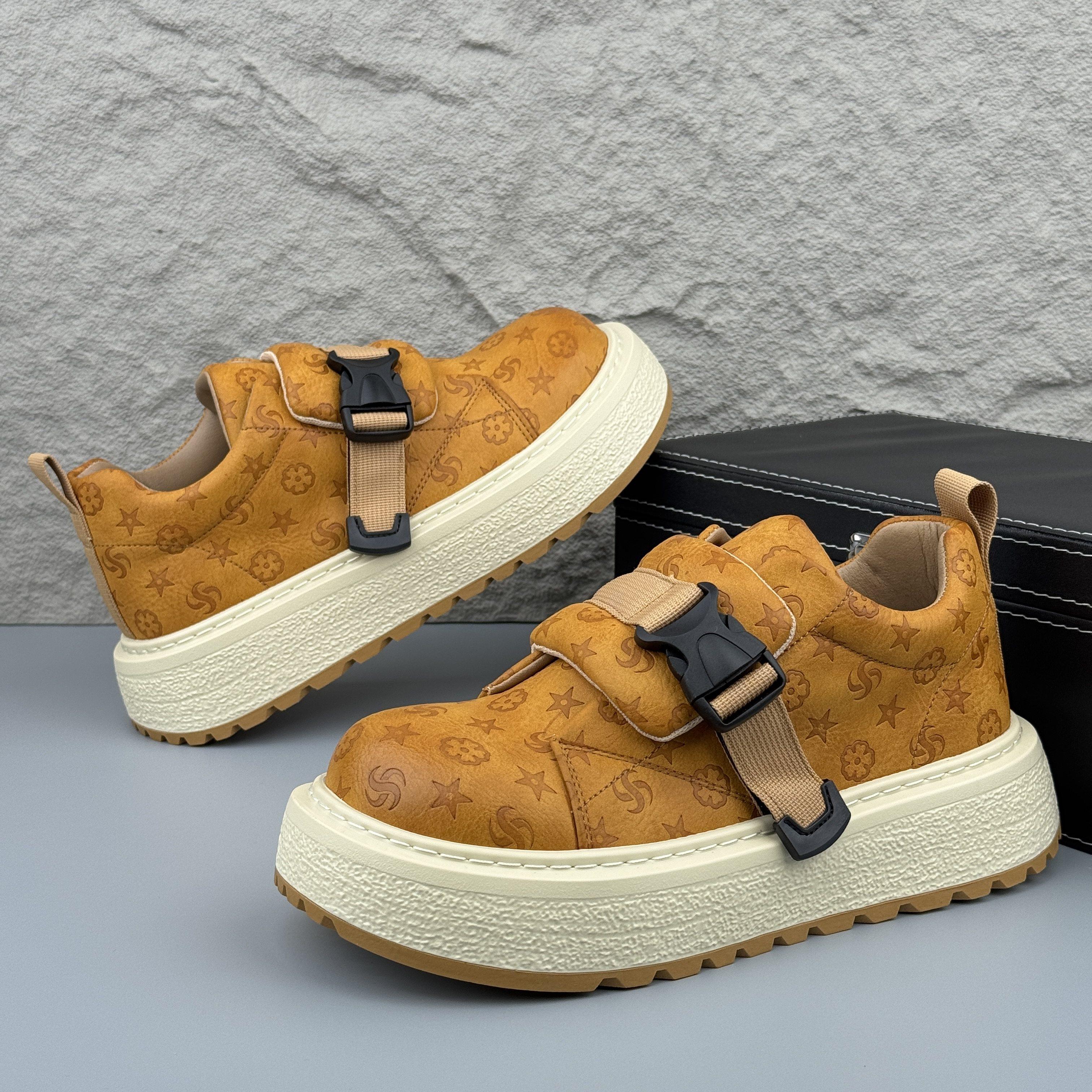 潮牌厚底板鞋男2025冬季新款韩版百搭休闲鞋增高耐磨大头鞋低帮鞋,淘宝优惠券,粉丝福利购,淘宝优惠卷