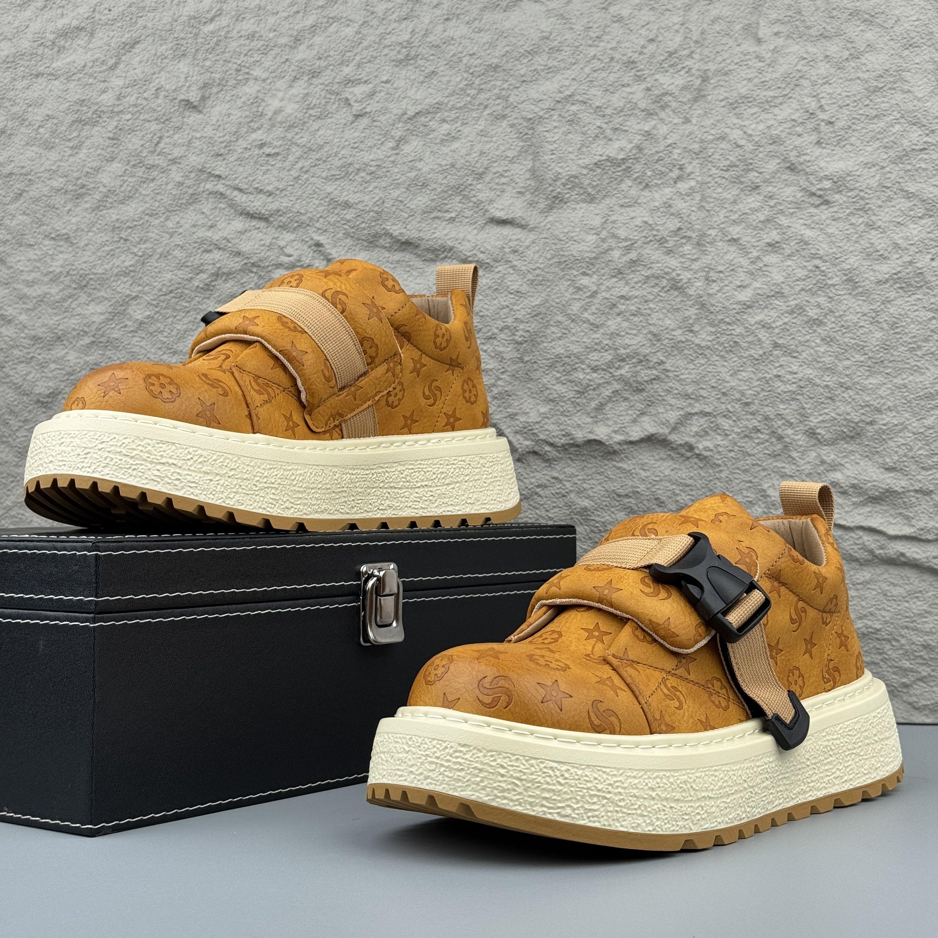 潮牌厚底板鞋男2025冬季新款韩版百搭休闲鞋增高耐磨大头鞋低帮鞋,淘宝优惠券,粉丝福利购,淘宝优惠卷