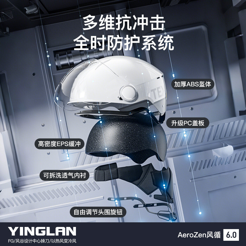 营缆电动摩托车头盔男女士3c认证双镜冬季保暖四季通用半盔安全帽,淘宝优惠券,粉丝福利购,淘宝优惠卷