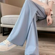 Maternity wide leg pants summer thin outer wear