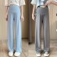 Maternity pants ice silk summer thin wide leg pants casual