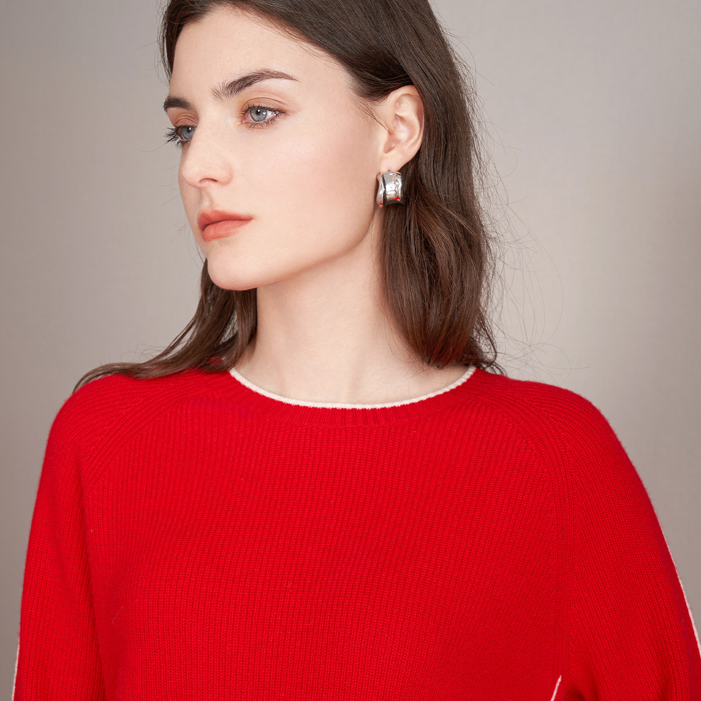 鹿王100%纯羊绒衫女士圆领单元宝组织女百搭保暖套头衫春秋新款,淘宝优惠券,粉丝福利购,淘宝优惠卷