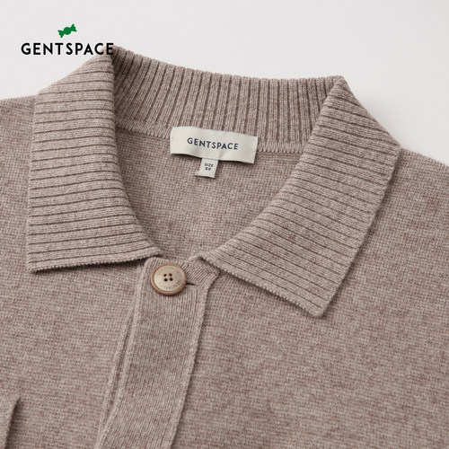 GENTSPACE 2025秋冬新品时尚休闲男士羊毛针织开衫外套 - 图2