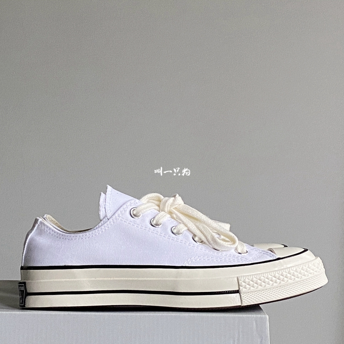 Converse匡威1970s夏季全白三星标高低帮帆布鞋A02304C A02306C