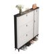 Ultra-thin Italian-style tipping shoe cabinet for home entrance and indoor new 2024 hot model entrance cabinet integrated small shoe rack