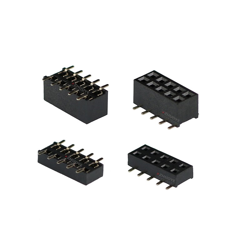 间距2.0MM 立贴排母塑高4.3/2.0MM双排母贴片2*2/3/4/5/6/10/40P,淘宝优惠券,粉丝福利购,淘宝优惠卷