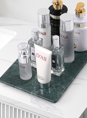 厂家天然大理石托盘方形首饰收纳家居摆件装饰品样板间酒店软装