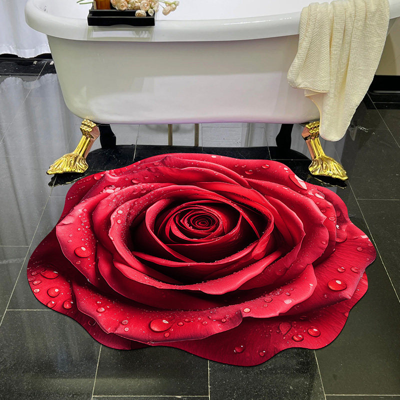 3D立体吸水垫入门花卉地垫硅藻泥浴室垫干垫卫生间防滑垫客厅速干,淘宝优惠券,粉丝福利购,淘宝优惠卷