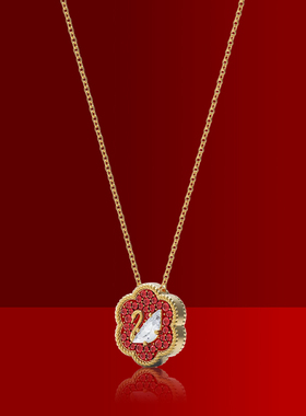 施华洛世奇天鹅礼物锁骨链