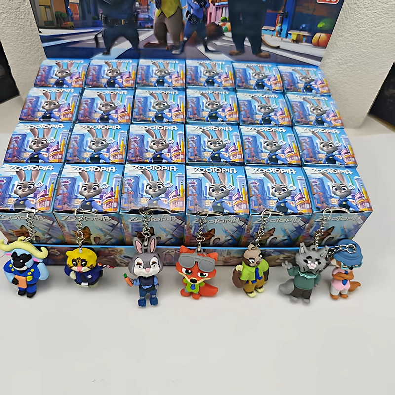 24盒疯狂动物城2盲盒洞洞乐公仔挂件周边男女孩学生奖品儿童礼物,淘宝优惠券,粉丝福利购,淘宝优惠卷