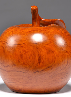 花梨木苹果摆件客厅工艺品