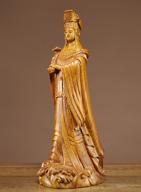 木雕供奉天上圣母工艺品妈祖神像