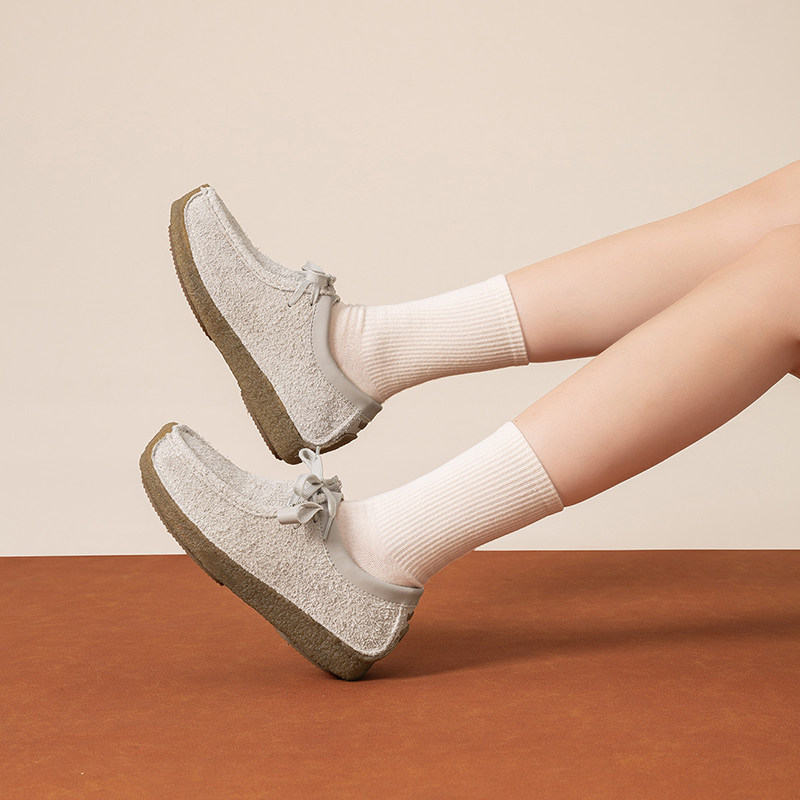 Walker Shop2025秋冬季新款复古百搭透气拼接一脚蹬厚底板鞋女鞋,淘宝优惠券,粉丝福利购,淘宝优惠卷