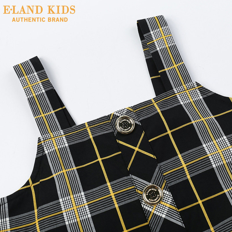 eland kids衣恋童装秋女童吊带裙 elandkids衣恋连衣裙