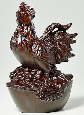 黑檀木雕十二生肖全套摆件实木鼠牛虎兔龙蛇马羊猴鸡狗猪客厅装饰