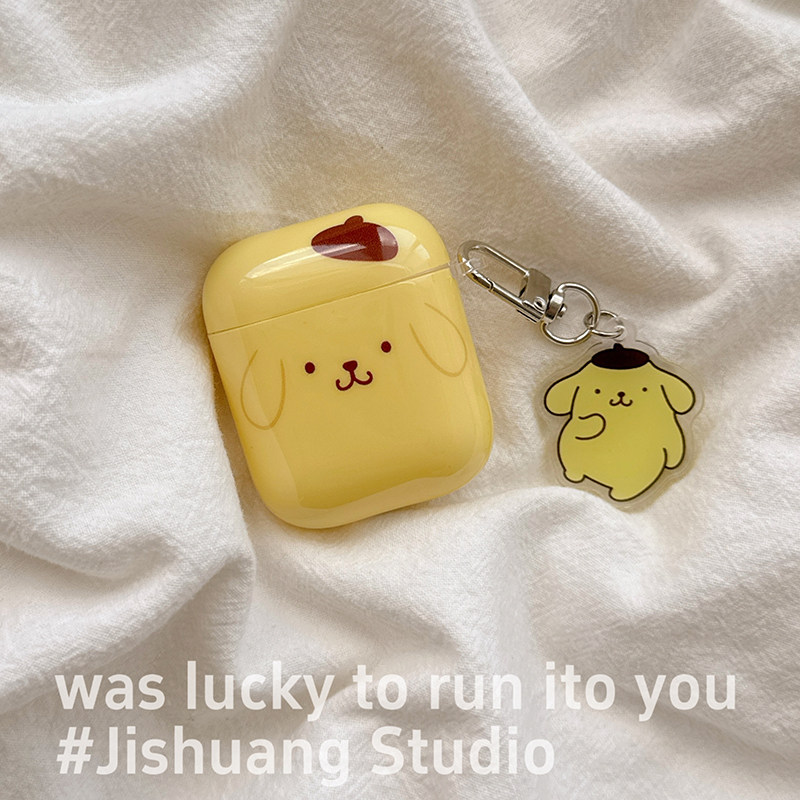 可爱轻松熊布丁狗适用于苹果耳机保护套airpods4无线蓝牙耳机壳三四airpodpro3二代ipod耳机盒airpods2保护壳,淘宝优惠券,粉丝福利购,淘宝优惠卷