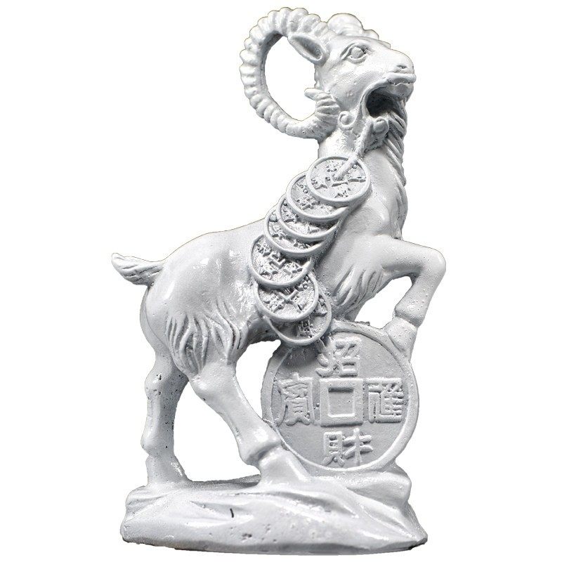 白色金属羊摆件十二生肖白色羊家居客厅办公室电视柜装饰品工艺品,淘宝优惠券,粉丝福利购,淘宝优惠卷