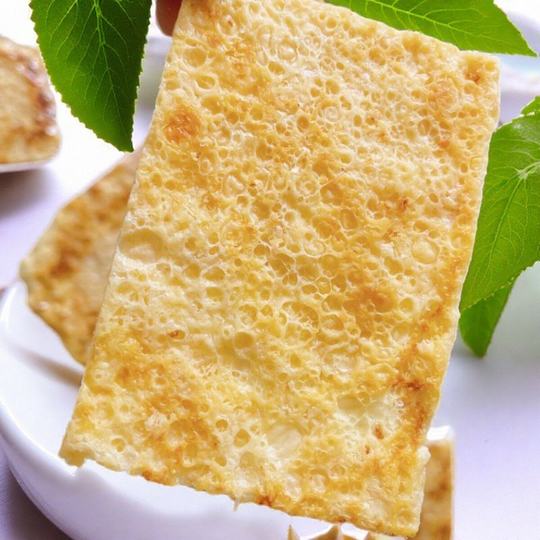 Piel de leche seca de Mongolia Interior, pastel lácteo hecho a mano original horneado, materias primas, haws confitados al horno, piel especial de leche seca