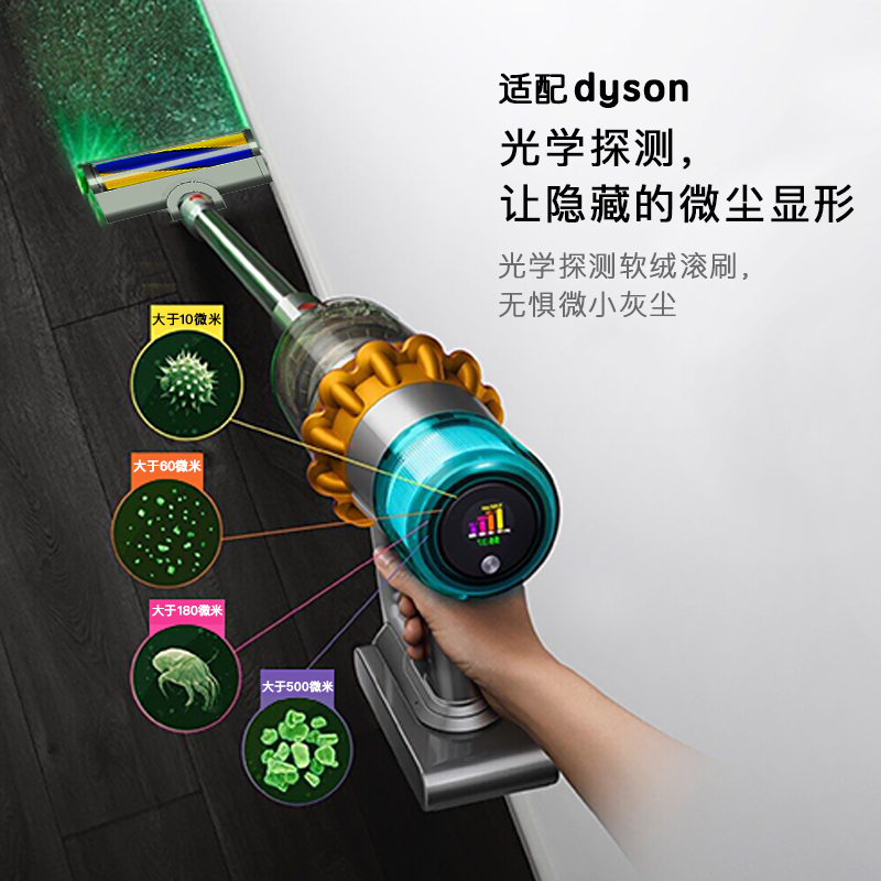 适配Dyson戴森吸尘器配件V7V8V10V11V15软绒滚筒地刷电动替换头-图1