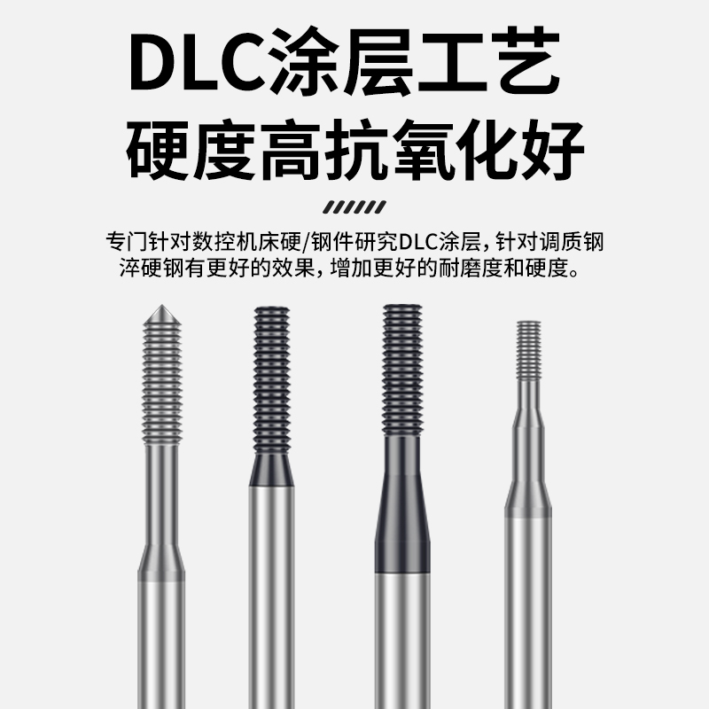 钨钢挤压丝锥无屑挤压丝攻不锈钢钛合金专用丝锥手机眼镜3CIT专用 - 图2
