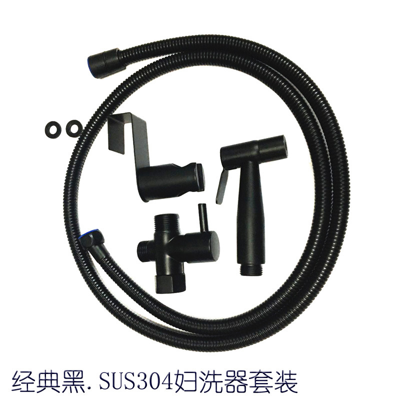 简约花洒不锈钢马桶伴侣妇洗器喷枪套装厕所增压喷头冲洗器 - 图0