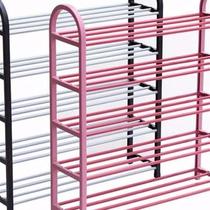 Home shoe rack with durable and sturdy stainless steel thickened with thick and narrow small doorway 55cm Easy multilayer quarters