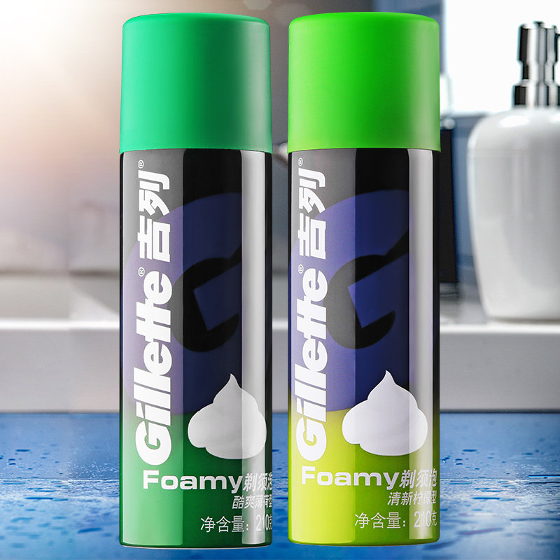 吉列剃须泡沫刮胡子啫喱吉利男士膏 乖儿适剃须啫喱/剃须膏/剃须泡