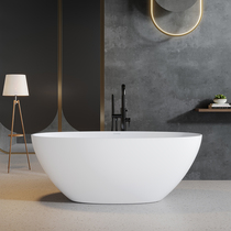 New Pint Artificial Stone Bathtub free of installation Home Adult Internet Red tub Small family Cebu hotel artificial stone bathtub