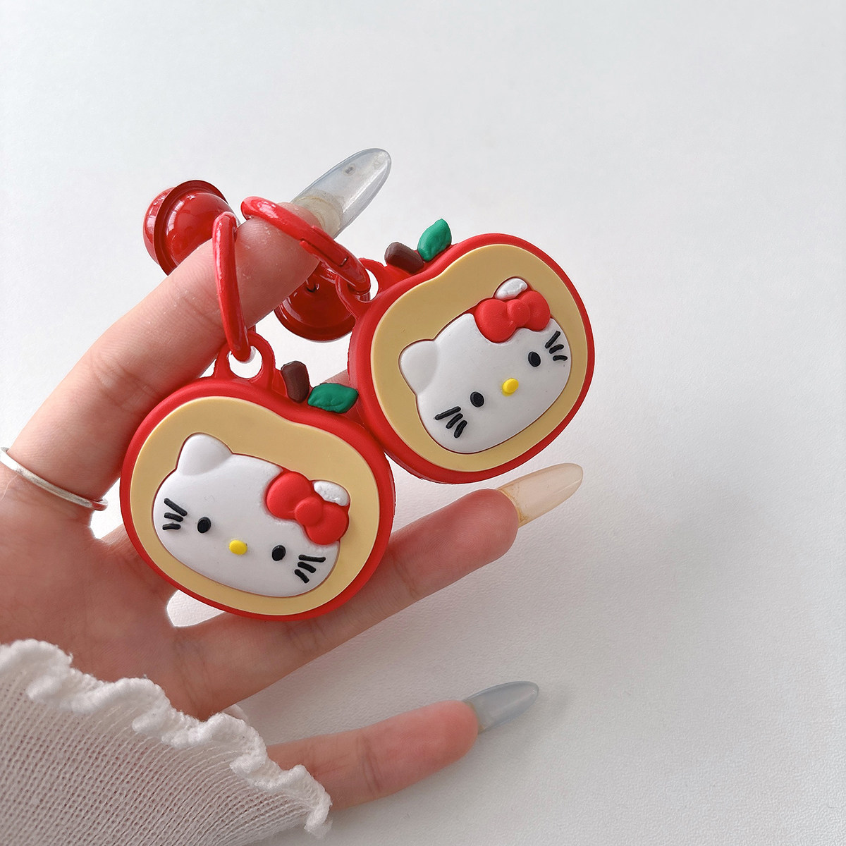 可爱卡通KT猫适用于苹果AirTag保护套软壳少女心儿童定位器防丢失,淘宝优惠券,粉丝福利购,淘宝优惠卷