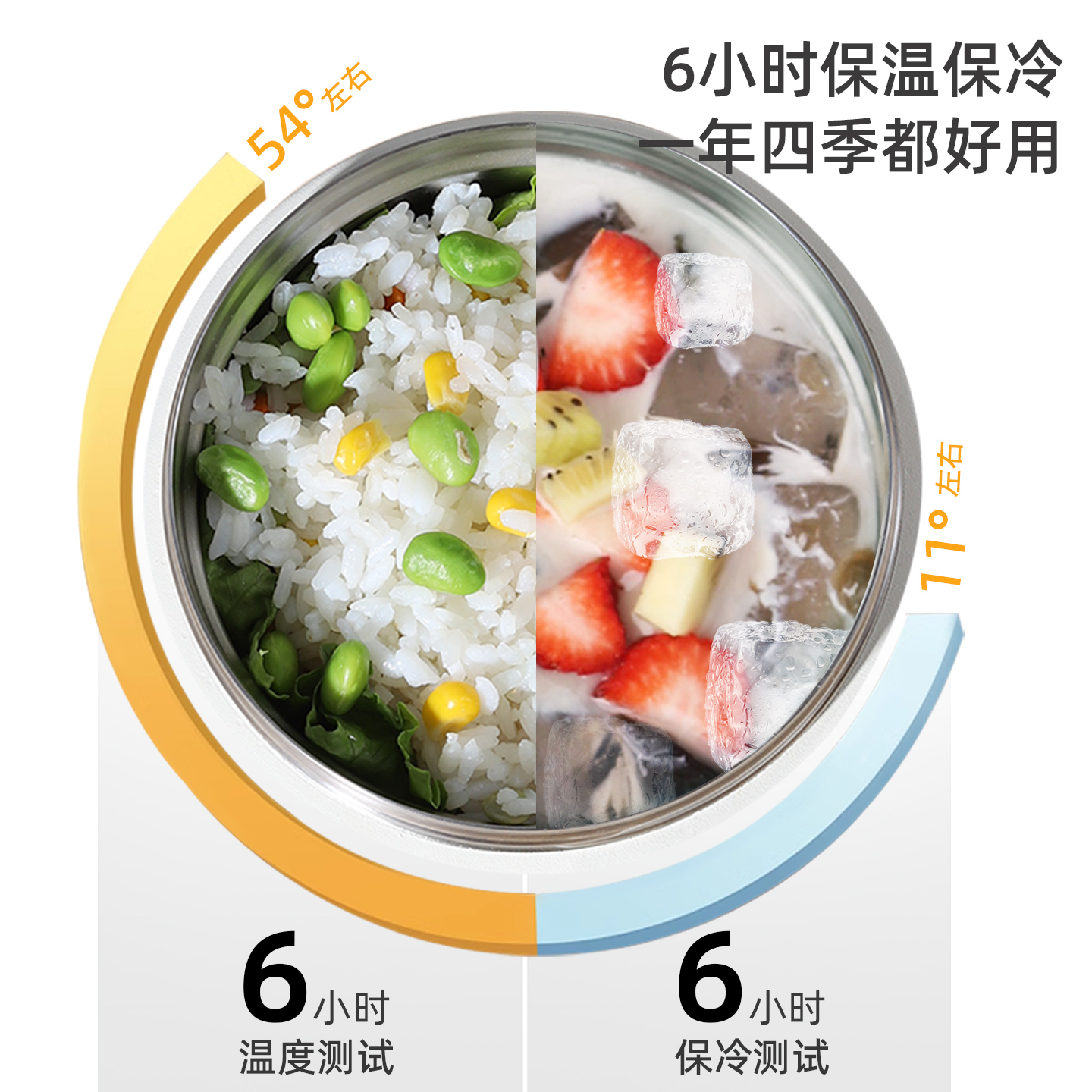 日本Luntayo保温饭盒超长保温不锈钢多层便当盒上班族超强保温桶