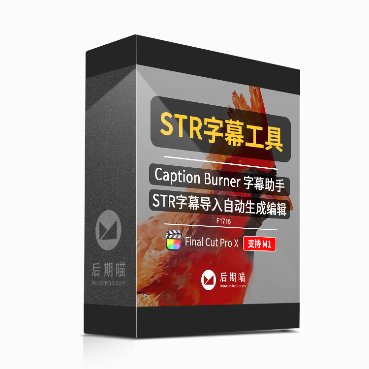 FinalCutPro快捷导入字幕文字文本SRT加载到FCPX编辑工具插件m1 - 图2