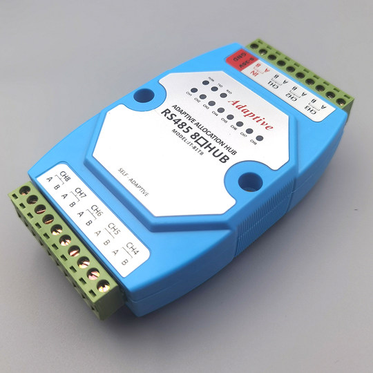 Lianda Jietong 8-Port 485 Hub 8-Wege RS485-Verteiler 485 Splitter Sharer Splitter 8-Wege 1 in 8 out fotoelektrische Isolierung in Industriequalität zur Verbesserung des Blitzschutzes