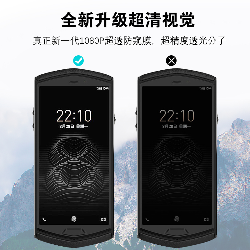 适用于8848M6防窥膜360度隐私膜m5窥视膜四面防窥m4全屏非钢化m3隐私膜软膜全屏偷窥v1上下左右防偷看隐私