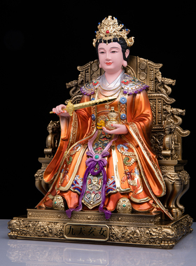 九天玄女神像树脂彩绘玄母天尊女战神九天娘娘九天圣母供奉摆件