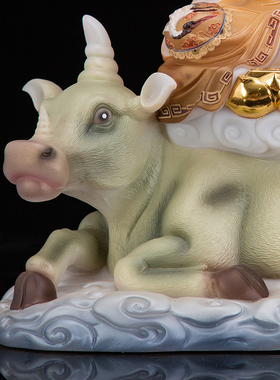 太上老君神像汉白玉家用摆件