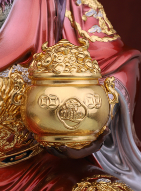 武财神赵公明神像全铜家用摆件