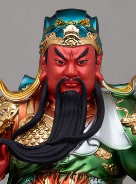 关公佛像武财神关二爷树脂关羽关圣帝君神像坐像伽蓝菩萨家用摆件