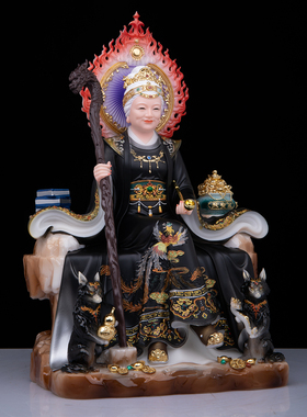 黑老太太神像黑妈妈像体真身汉白玉堂口四大家族铁刹山供奉摆件