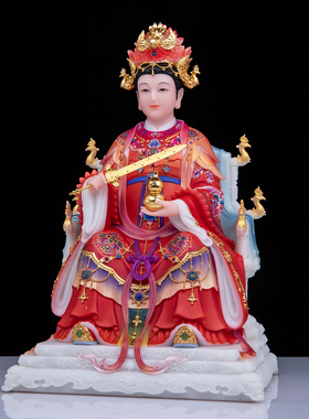 九天玄女神像汉白玉踏凤九天玄女九天圣母娘娘战神家用供奉摆件