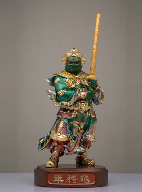 龟蛇护法将军神像玄天上帝像部将龟蛇二将军水火风精家用树脂摆件