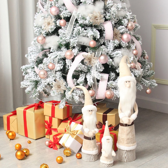 Home small set Internet celebrity pink window Christmas tree