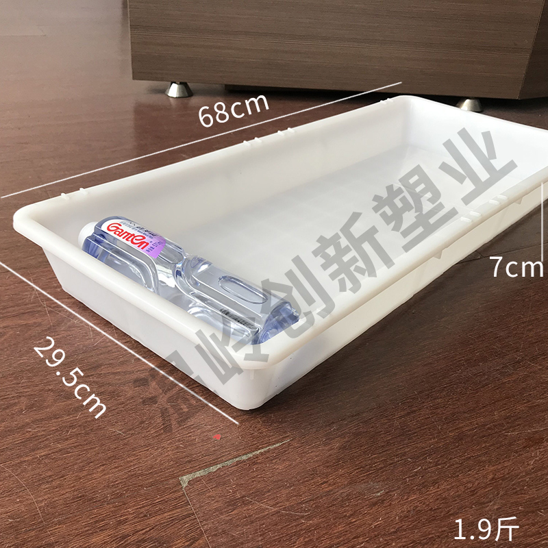 带鱼冷冻盒全新料PE塑料长条冷藏盒收纳盒马鲛鱼长方形鱼盘结冻盘 - 图2