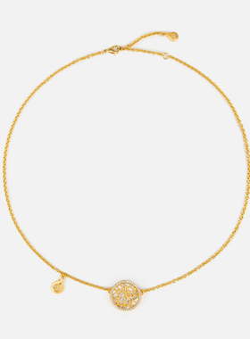 雅莹饰品设计感镂空微镶项链