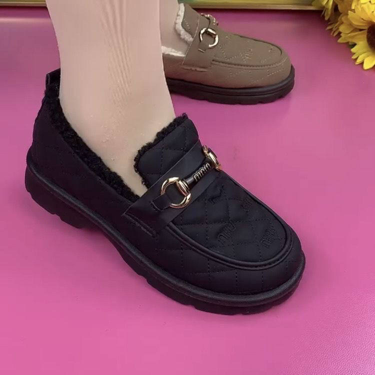 豆豆鞋女冬季加绒加厚毛毛鞋平底防滑防水休闲鞋时尚百搭潮流棉靴,淘宝优惠券,粉丝福利购,淘宝优惠卷